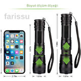 Süper Parlak ve Suya Dayanıklı SMALL SUN SM-771 El Feneri - 700 Metre Menzil