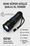 GOLD SILVER GS-4700 Profesyonel Ultra Işık Gücü | 4 Modlu, Zoomlu, Alüminyum Gövdeli Fener