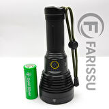 Gold Silver GS-7580 Profesyonel Şarjlı El Feneri - 20W, 1200 Lümen, 6000 mAh Batarya