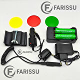 GOLD SILVER GS-2800 Profesyonel Şarj Edilebilir El Feneri ve Tüfek Feneri