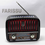 ProKAMA BK-370 Nostaljik Tasarım Güneş Enerjili (Solar) AM/FM/SW 3 Band Radyo USB/TF/Bluetooth