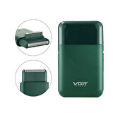 V-390 Profesyonel Cep Tipi Tıraş Makinesi – USB Şarjlı, Pop-Up Favori Düzelticili, Sinek Kaydı Folyo Başlık