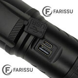 100W Lazer LED El Feneri - 2200 Metre Menzil, 7200mAh Powerbank Özellikli, Dijital Göstergeli ve 5 Mod