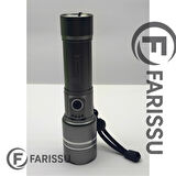 GK9598 90W Ultra Güçlü LED Lazer El Feneri – 2200 Metre Menzil – 5800 mAh Batarya + Yedek Pil Hediyeli