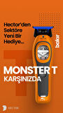 Hector MONSTER T - Profesyonel Sıfırlama ve Sakal Kesim Makinesi - TURUNCU