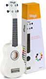 STAGG US-WHITTE (SOPRANO UKULELE WHITE+BAG)