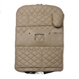 Wimbledon Bej Oto Koltuk Arkası Düzenleyici Nakışlı Deri Organizer 44 X 62 CM / 1 Adet