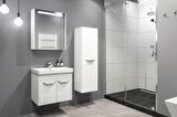 MAUNA 60 CM BANYO DOLABI BEYAZ - BOY DOLAP DAHİL 