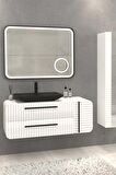ANEMON 110 CM BANYO DOLABI  BEYAZ - BOY DOLAP DAHİL