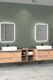 CAMARO 225 CM BEYAZ LAVABOLU BANYO DOLABI - BOY DOLAP HARİÇ
