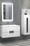 NUEVA 80 CM BEYAZ BANYO DOLABI - BOY DOLAP HARİÇ