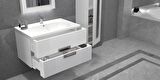 NUEVA 80 CM BEYAZ BANYO DOLABI - BOY DOLAP HARİÇ