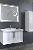SAGRA 80 CM BANYO DOLABI  BEYAZ - BOY DOLAP DAHİL