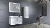 SAGRA 80 CM BANYO DOLABI  BEYAZ - BOY DOLAP DAHİL