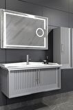 SAGRA 100 CM BANYO DOLABI  GRİ - BOY DOLAP DAHİL