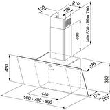 Franke FPJ 615 V Bk A Siyah 60 CM Davlumbaz