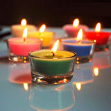 84 PCS ROMANTIC DECOR GLASS CANDLE HOLDER 84 ADET TEA LİGHT CAM MUMLUK CAM DEKOR MUMLUK 4.5X2 CM