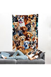 Sevimli Köpekler Duvar Örtüsü-7920