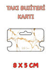 With Love Mermer 100 Adet Kolye Kartı - Bileklik Kartı - Takı Kartı - Paketleme Kartı