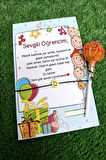 Lolipop & Emoji Bileklik Dönem Sonu Karne Hediyesi - Okul Hediyesi - 10 Adet - Jelatinli Paket