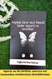 50 Çift İnci Küpe -Siyah Kelebek Kartlı - Nikah Hediyesi - Kına Hediyesi - Bride Hediye-İsim Yazılır