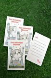 100 Happy Cat Teşekkür Kartı - Kedili Teşekkür Kartı - Not Kartı - Paketleme Kartı - Hediye Kartı