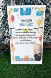 20 Adet Patron Bebek Emoji Şans Bilekliği - Doğum Günü Hediye -Mevlid Hediye -Kişisel Yazı