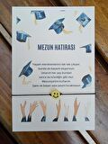 Mezun Hatırası | 10 Adet Kuşe Kartlı Emoji Bileklik - Okul Hediyesi - Öğrenci Hediyesi - Mezuniyet