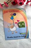 Uçan Kuzucuk Bayram Kartı - Bayram Tebrik Kartı - Bayram Harçlık Kartı - Kurban Bayramı Hediye