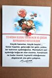 5 Adet 23 Nisan Hediye Bileklik - Atatürk ve Çocuk Temalı Kuşe Kart - 23 Nisan Hediye -  Jelatinli