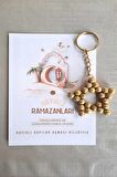 5 Adet Gold Yaldızlı Anahtarlık - Ramazan Hediyesi - Konsept Hediye