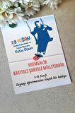 40 Adet Atatürk Salıncak Konsept 23 Nisan Bileklik - Kişiye Özel Yazı -23 Nisan Çocuk Bayramı Hediye