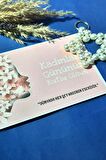 Women's Day- 5 Adet İnci Yıldız Anahtarlık - Kadınlar Günü Hediyesi
