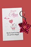 30 Adet Zincirli Ahşap Yıldız Anahtarlık Kız Bebek Hediyeliği Fil & Balon Kız Çocuk Konsept 