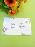 100 Adet Lux Kalın Kuşe Tebrik Kartı - Teşekkür Kartı - Paketleme Kartı-  Lak Kaplama 8 x 5 cm (M5)