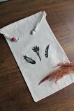 30x40cm -  2 Adet Keten Bakliyat Çok Amaçlı Kese - Saklama Torbası - Tarhana & Pirinç  Torbası