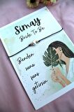 40 Adet Kişiye Özel Kartlı Şans Bilekliği - Kına Hediyesi - Kına Hatırası - Nikah Hatırası - Bride H