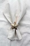 6 Adet Dekoratif Gold Star Nova Peçete Halkası - Napkin Ring