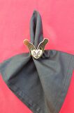 6 Adet Gold Love is a Passion Peçete Halkası - Napkin Ring