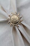 6 Adet Gold Güneş Metal Peçete Halkası - Napkin Ring