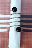 6 Adet Black Silver Steel Peçete Yüzüğü