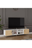 Tv Ünitesi Beyaz & Safir Meşe T-10