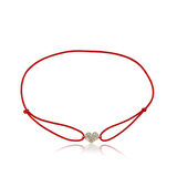 Kalp Taşlı İp Bileklik