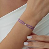 Kova Burcu Amethyst İpli Bileklik