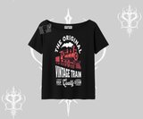 Kayık Yaka Tshirt Classic Railroad Vintage Train Street Aesthetic