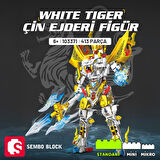 White Tiger Çin Ejderi Figür Yapı Bloğu Seti
