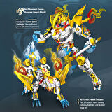 White Tiger Çin Ejderi Figür Yapı Bloğu Seti