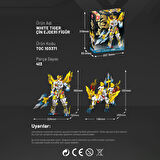 White Tiger Çin Ejderi Figür Yapı Bloğu Seti