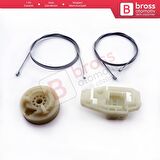 Citroen C3 MK1 FC FN 2002-2010 5-Kapı Hatchback 9222N5 İçin Ön Sağ Kapı Cam Kriko Tamir Seti