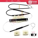 Audi A4 B6 8E2 8E5 B7 8EC 8ED Seat Exeo 3R2 3R5 4/5 Kapı 8E0837462 İçin Ön Sağ Cam Kriko Tamir Seti